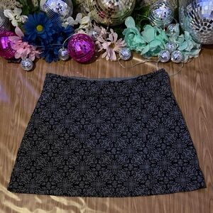 Floral Print Athletic Skirt